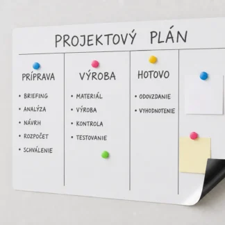 Flexibilné magnetické popisovateľné tabule