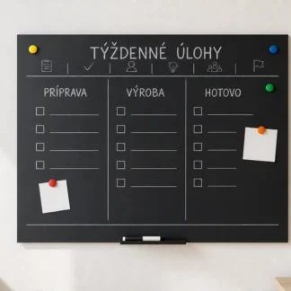 Magnetické kriedové PVC tabule